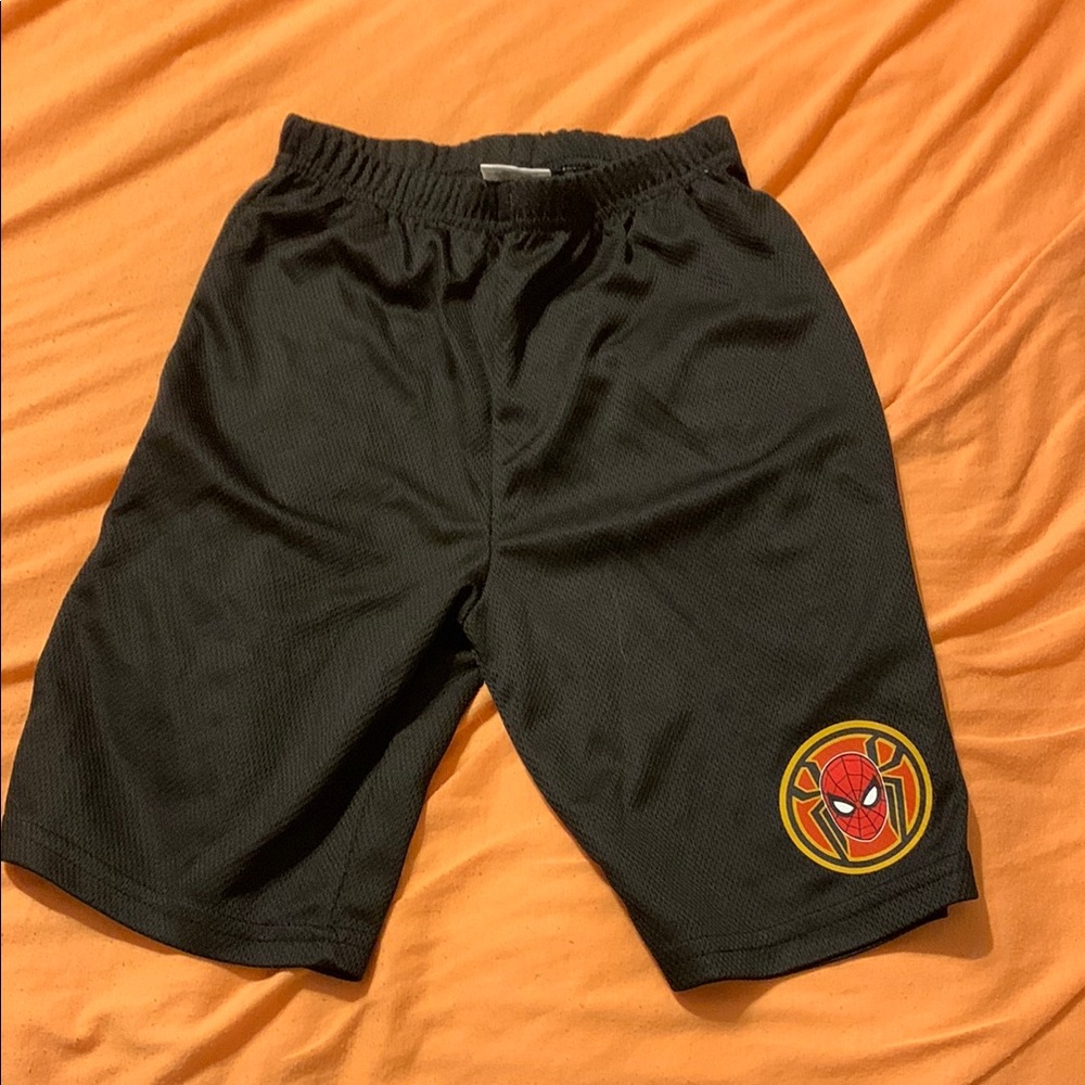 Spider-Man Black Kids Shorts